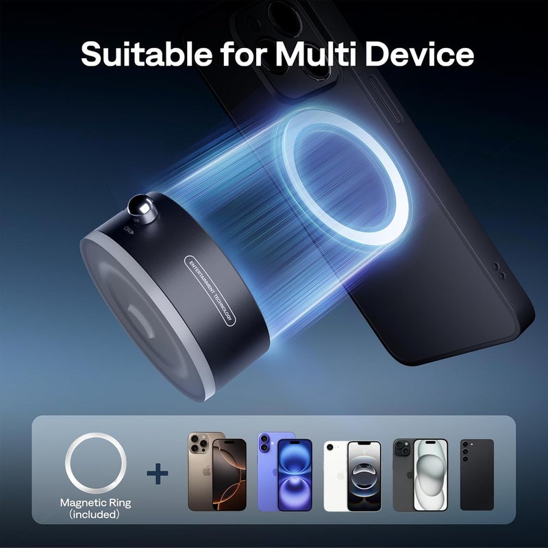 Aurzen Magnetic Suction Mount for Zip Projector, Strong Hold, No Charging, Compatible with Smooth Walls & Surfaces (Glass, Mirror, Desk) - Image 5